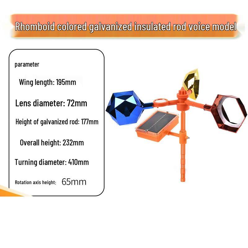 Outdoor Wind-Powered Reflective Bird Repeller