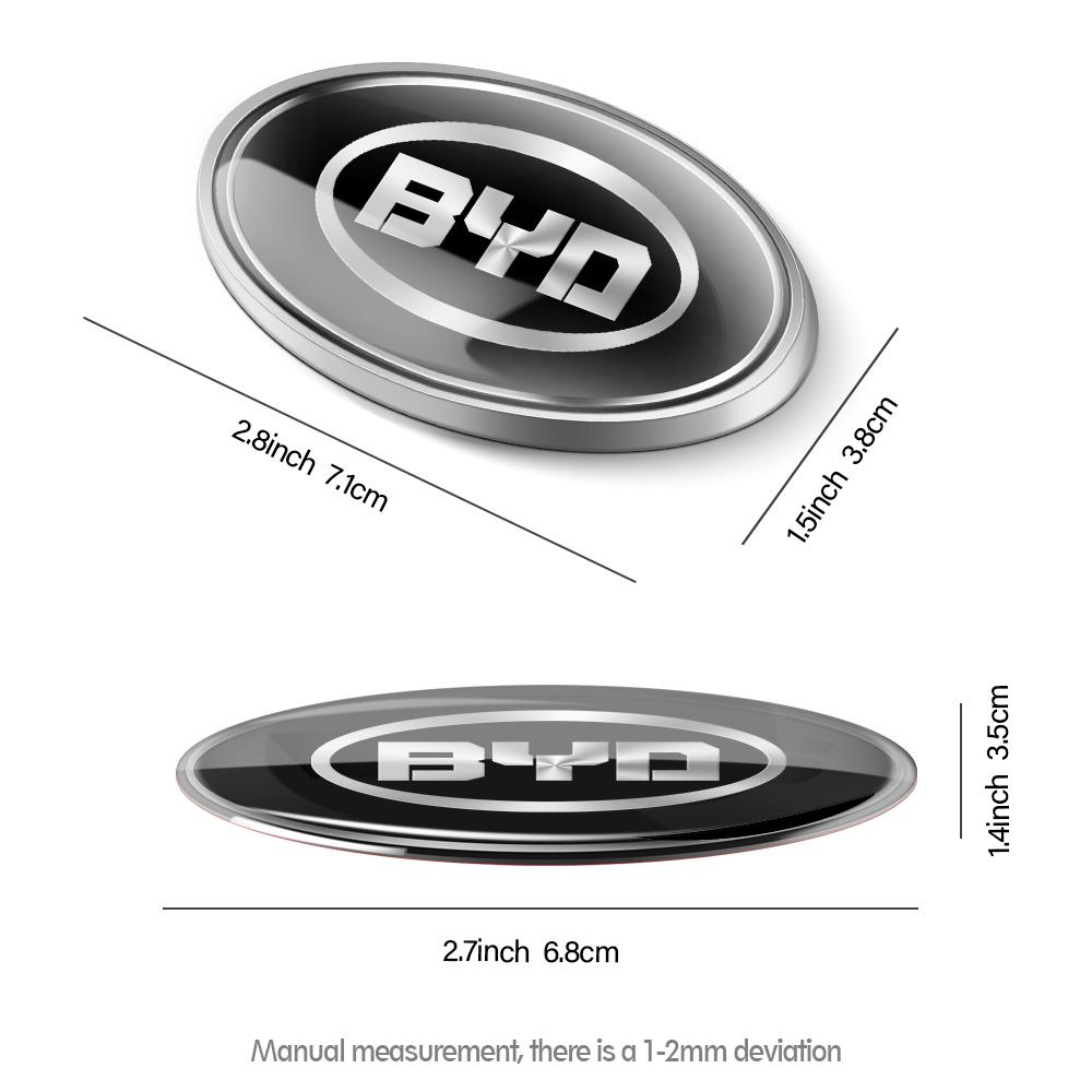 3D Aluminium Car Sticker Auto Badge Body Rear Trunk Cover Sticker For BYD Han EV Tang Dm Qin Song Seal U Sealion 7 Yuan F0 G3 I3