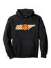 Tennessee Basketball Hoodie - Black with Orange Checkered State Logo