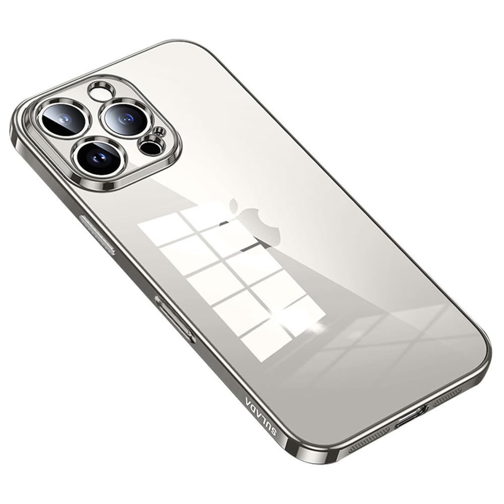 SULADA For iPhone 16 Pro Max Case Ultra-Thin Electroplated TPU Clear Phone Cover