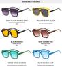 New Color Block Double Bridge Rivet Sunglasses - Unisex European-American Style Sports and Candy Color Glasses
