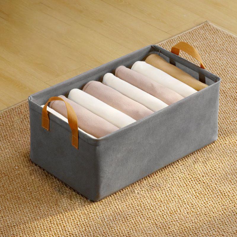 Clothes Organizer Closet Clothes Organizer with Handle Steel Frame Fabric Drawers Organization Stackable Basket Containers