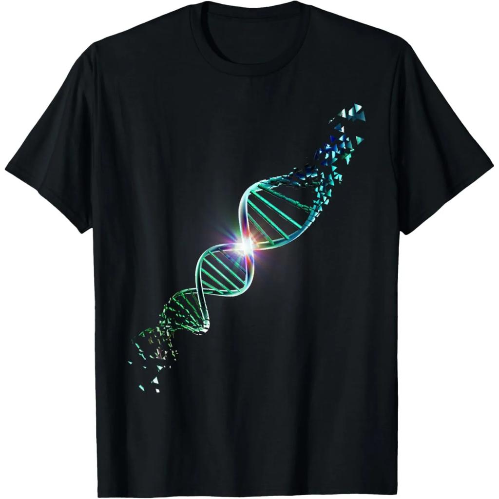 Funny Scientist DNA Molecule Tree Biology Science Teacher T Shirts Men  Humor Streetwear Tee Short Sleeve Unisex Loose Clothing