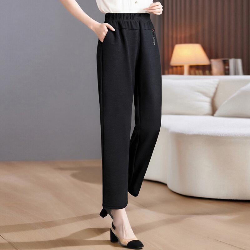 Pa Si Te Women's Tapered Elastic Waist Casual Pants