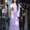Elegant Floral Print Camisole Dress & Cardigan Set for Women - French Style, Slim Waist