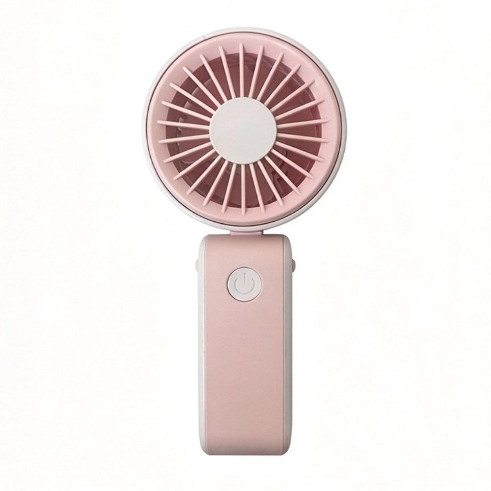 3 Speeds Portable Electric Fan Foldable Neck Hanging Small Fan for 3.7V500MAh Desktop Use