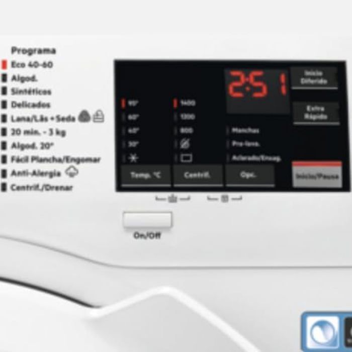 Lave-linge AEG LFA6I8272A 8K 1200T DSP PROSENSE - Chargement frontal - Blanc