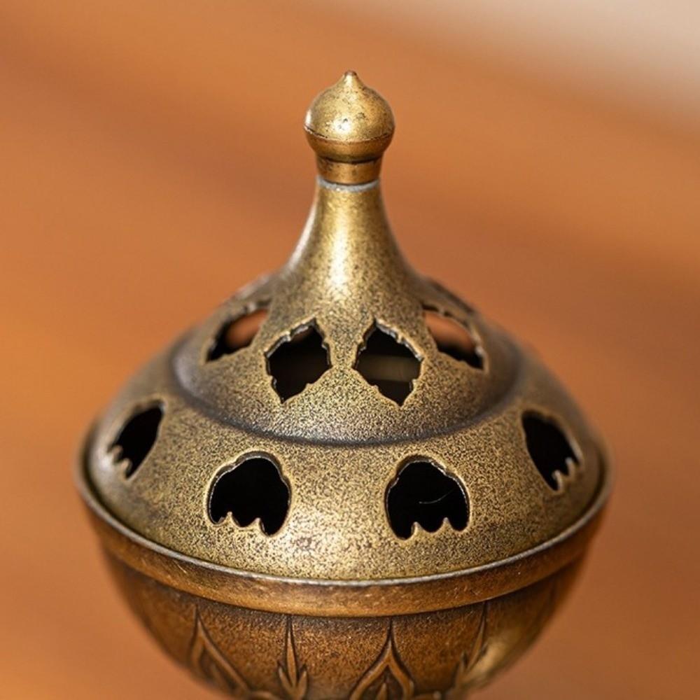 Hollow Out Handheld Incense Burner Non-Stick Powder Diffuser Incense Portable Incense Tray Office