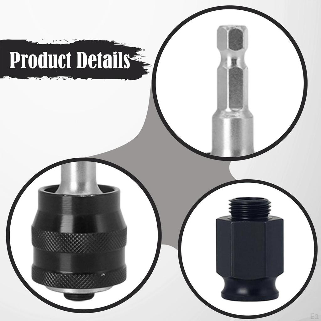 Holesaw Quick Change,Hex Shank Easy to Install with Nuts and Bit Arbor for Garden Garage