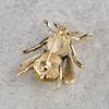 Cute Enamel Bee Brooches For Women Men Gold-Color Fly Insect Brooch Pins Scarf Dress Lapel Pin