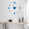 Creative Art DIY Wall Clock Decoration Wall Sticker Clock 3D Silent Acrylic Mirror Large Clock