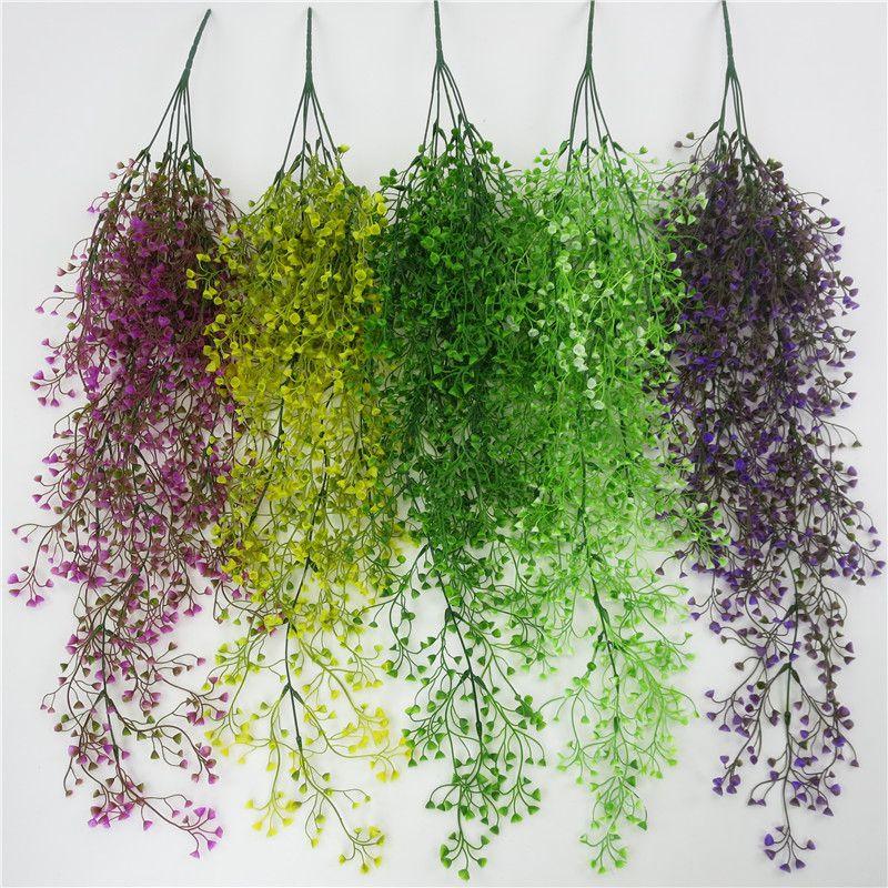 Hanging Fake Artificial Basket Flower Vine Plant Admiralty Wall Outdoor Decor