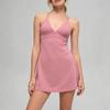 Womens Tennis Dress With Cross Back Design Built-in Padded Bra Breathable Quick-Dry Sport Skirt Yoga Golf Fitness