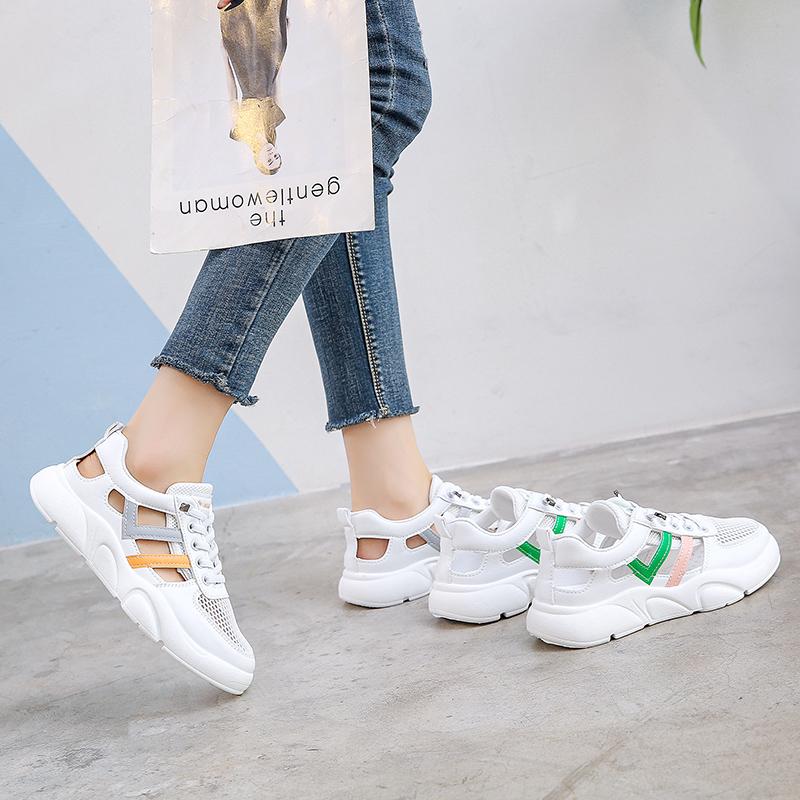 Fashion Women Sneakers 2024 Platform Casual Shoes Fashion Mesh Breathable Sneakers Lightweight Waling Shoes
