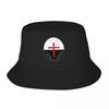 Custom Knights Templar Seal Crusades Symbol Beach Bucket Hat Unisex WomenUnisex Summer Fisherman Cap