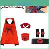 Spider-Man heldencape en masker Halloween cartoon anime launcher handschoen horloge set