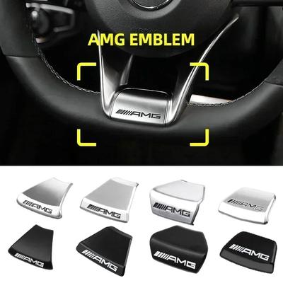 Auto Innenraum Lenkrad Plakette Aufkleber Panel Mitte Emblem Für AMG Mercedes Benz W212 W213 W205 GLA CLA GLC GLE Neue C/E-Klasse
