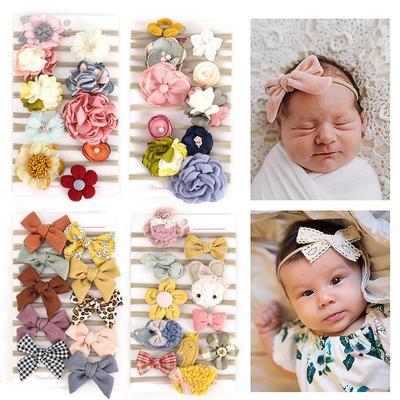 10 Pz/set Archi Carini Neonato Fasce Della Ragazza Del Fiore Della Principessa Elastico Fascia Del Bambino Fascia Dei Capelli Per Le Ragazze Accessori Per Capelli