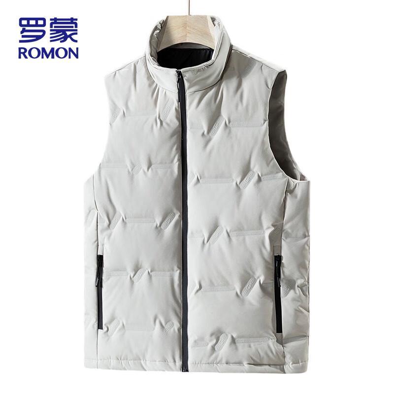 

ROMON Men s Winter Stand-Collar Sleeveless Down Vest Jacket XL