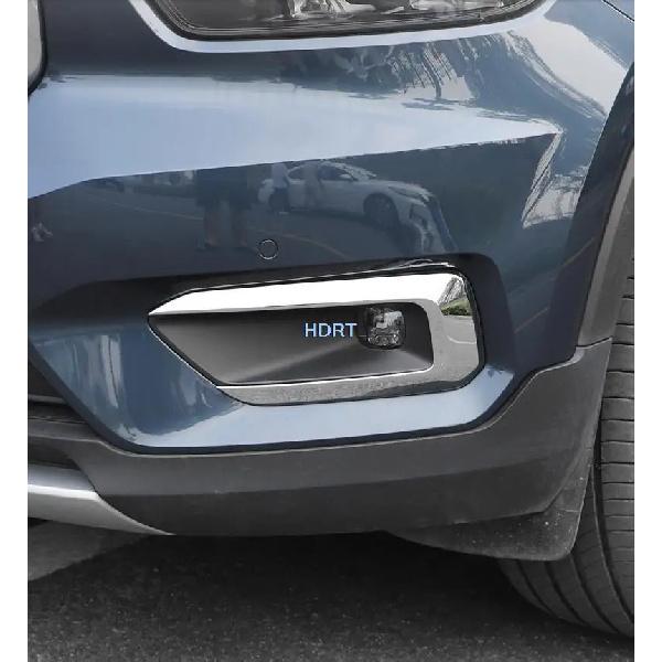Samochód Nadwozie Przód Reflektor Przeciwmgielny Lampa Detektor Ramka Naklejka ABS Chromowana Osłona Element Wykończeniowy 2 szt. Do VOLVO XC40 2019 2020 Akcesoria Samochodowe