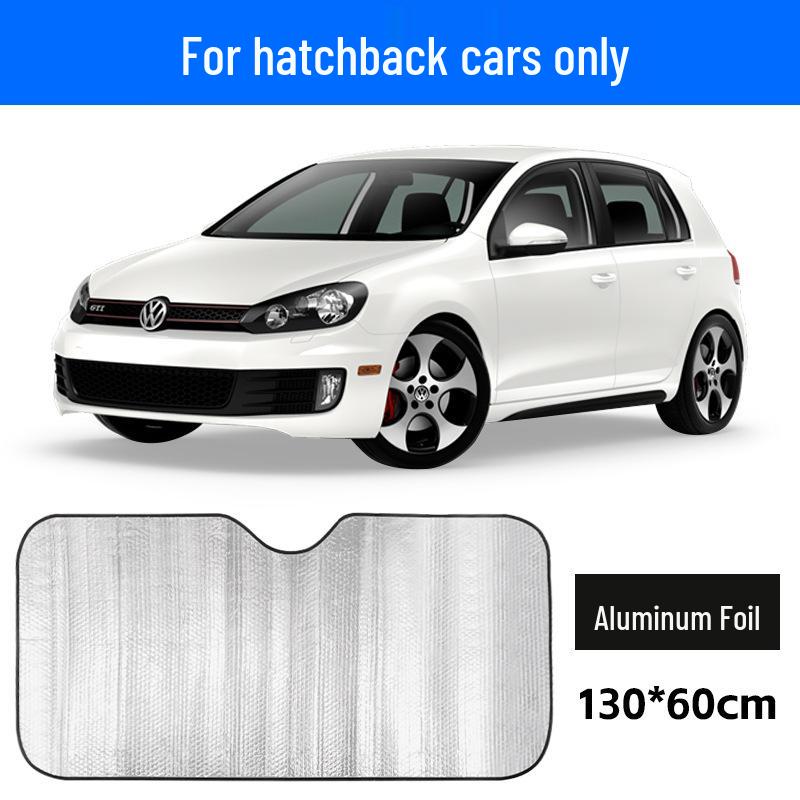 Custom Logo Car Sun Shade: Heat-Insulating Aluminum Foil Visor for Front Windshield