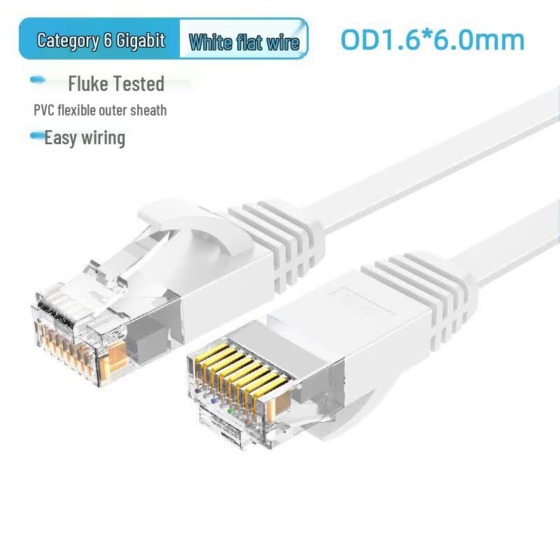 Flat Gigabit Cat6 Ethernet Cable
