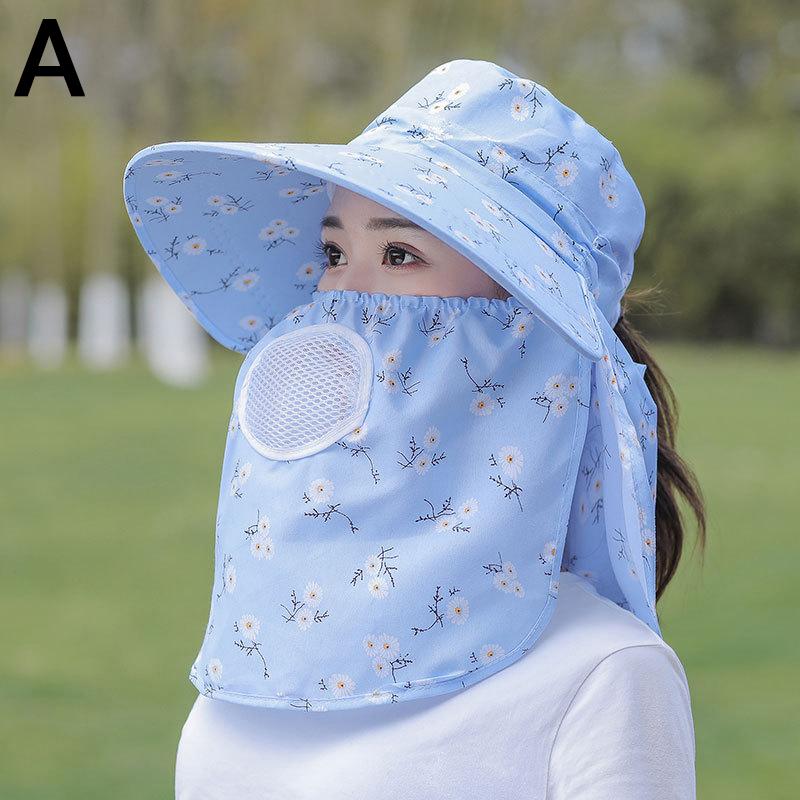 Summer Face Mask Sun Hats UV Protection 