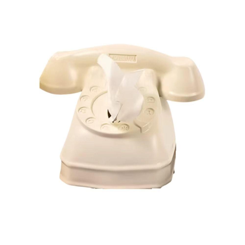

Old-Fashioned Telephone Tissue Box Creative Napkin Storage Case Pull-out Tissue Container Toilet
