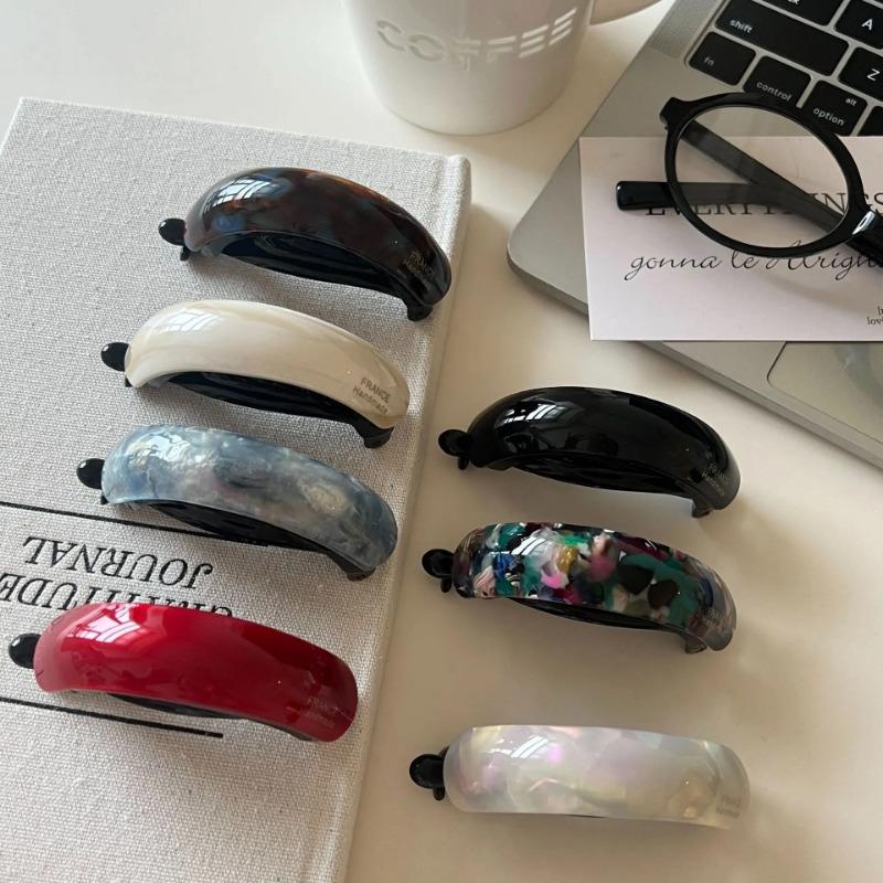 Temperament High Ponytail Clip Headband Korean Simple Retro Twist Hair Clip Women Girls Sweeet Hairpins Solid Color Barrettes