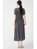 Elegant Summer Pleated Dress - Women's Mid-Length, High-End Design