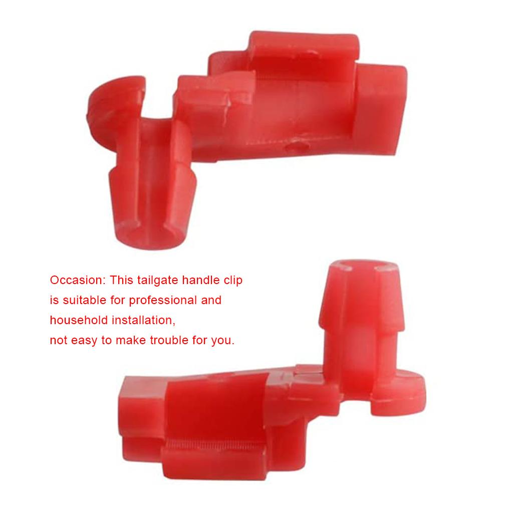 1 Pair 88981030 88981031 Car Tailgate Handle Rod Clips Automobile Tail Gate Clamp Removable Automotive Spare Accessory