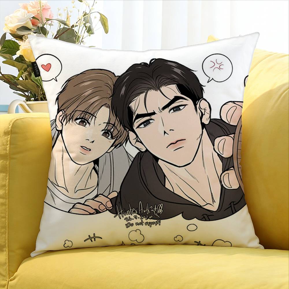Bl Manhwa Jinx Joo Jaekyung Kim Dan Various Sizes Square Pillow Case For Car Home Bedchamber Decor