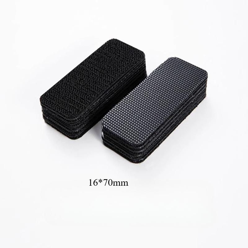 10pcs Car Floor Mat Invisible Fixing Clip Double-sided Adhesive Hook and Loop Car Backing Patch Strong Adhesion for Trunk