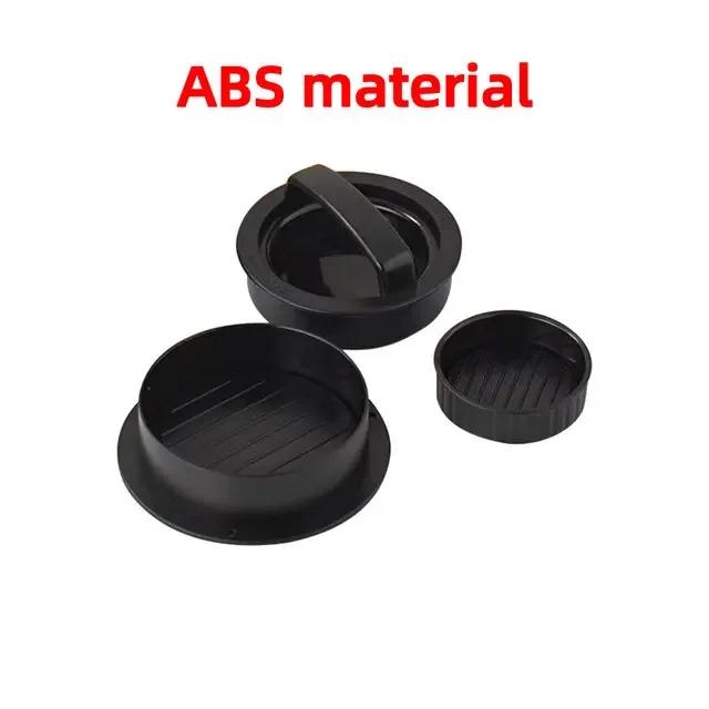

Round ABS Non-Stick Stuffed Hamburger Meat Press Burger Patties Maker Beef Grill Pie Mould Kitchen Barbecue Cooking Accessories чёрный
