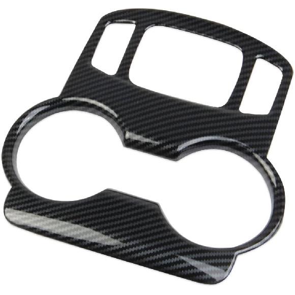 Korlot Carbon Fiber Center Console Cup Holder Knob Button Panel Cover Trim for GMC Terrain 2018-2024