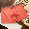 HELLO Men's Solid Color Antibacterial Boxer Shorts: Youth Summer Comfort