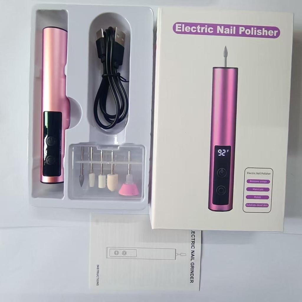 2025 USB Rechargeable Electric Nail Grinder & Engraving Pen with Digital Display and Aluminum Alloy Build