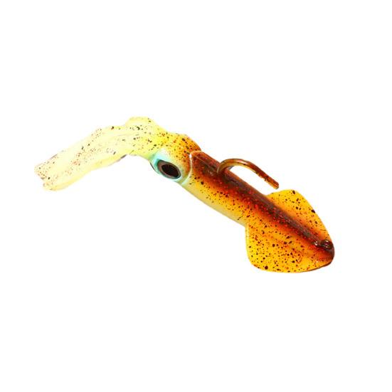 14CM Glow-in-the-dark Squid Lure with Hook Realistic Bionic Artificial Octopus Swimbait Luminous Simulation Soft Lure Saltwater Fishing Accessories