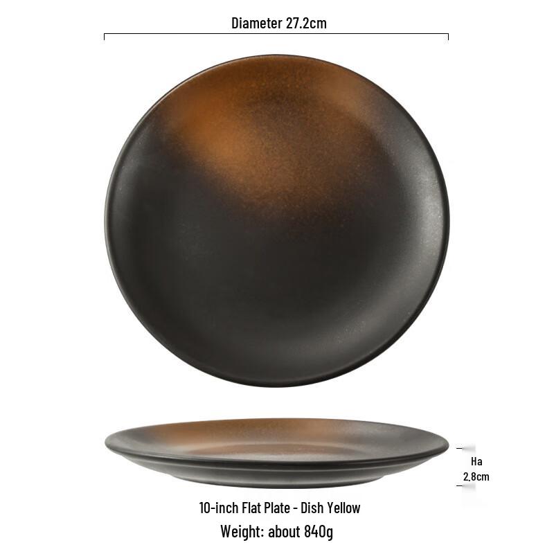 

ZISIZ 10-inch Creative Ceramic Shallow Plate