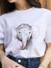Women Fashion 2022 Cartoon Shirt Print Summer T-Shirts Female Sexy T-Shirt Aesthetic Clothes Summer Tops Trend Graphic T Top