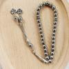 Meetvii Black Gold Silver Hematite Stone Tasbih Beads Turkish Islamic Prayer Beads Arabic Style Bracelets for Muslim