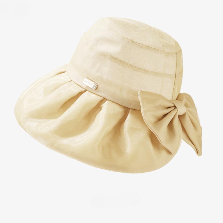 

Широкополая шляпа-бантик для рыбака, повседневная, с защитой от УФ-излучения, регулируемый козырек от солнца, дышащая шляпа-ведро для женщин и девочек M（56-58cm） бежевый