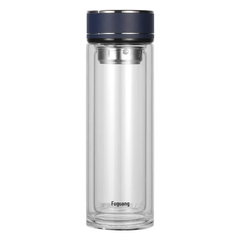 FUGUANG Double-Layer Portable Glass Cup