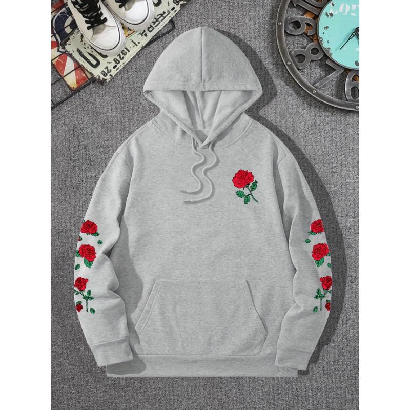 New Winter Casual Women's Loose -Lined Warm Hooded Sweatshirt
