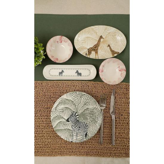 Doğa 16 Piece Porcelain Breakfast Set for 6 People