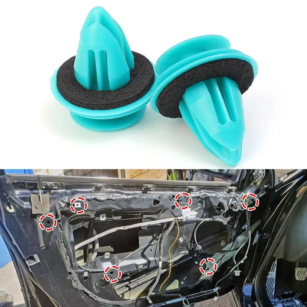 100pcs Rivet Kit Retainer Fastener Rivet Accessories Car Interior Seal Ring  Hole