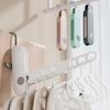 2Pcs 7 Holes Portable Folding Clothes Drying Rack - Travel Essentials For Laundry Collapsible With Hook - Clothes Rack RV Essentials