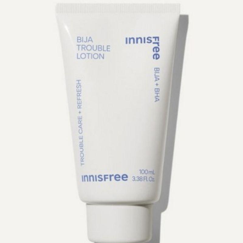 Innisfree Bija Trouble Toner & Lotion Skincare Set (Toner 170ml + 25ml / Lotion 100ml + 25ml) 1 Set