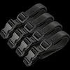 Set of 4 Durable Nylon Adjustable Straps with Metal Buckles for Travel and Camping