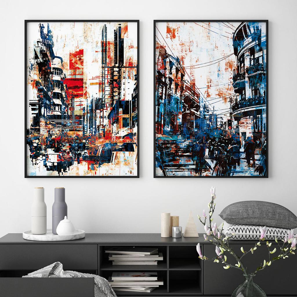 Set of Two Abstract Posters